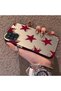 Samsung Galaxy A12/M12 Compatible Hard Acrylic Back Silicone Edge Lens Protection Five Star Pattern Case - 2