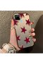 Realme C21Y/C25Y Compatible Hard Acrylic Back Silicone Edge Lens Protection Five Star Pattern Case - 3