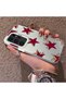 Samsung Galaxy S23 Ultra Compatible Hard Acrylic Back Silicone Edge Lens Protection Five Star Pattern Case - 2
