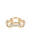 Crystal Link Ring Gold