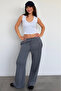 Smoked Wide Leg Barrel Fit Sweatpants Mg2646 - 2
