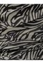 Mini Chiffon Dress with Zebra Pattern and Draping - 6
