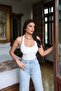 Women's Halter Neck Basic Blouse White - 26Y 2734 - 5