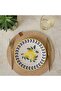 Lemon Pattern 20 cm Cake Plate 6 Pieces - 2