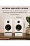 M60 Compact 2.0 Desktop Speakers, Bluetooth 5.3, USB-C/AUX, 66W Hi-Res, White Gaming Audio - 8