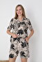 Women's 100% Cotton Short Sleeve Shorts Pajamas Set 19094 - 5