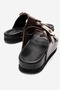 Lusino Women's Genuine Leather Slippers Brown - 3