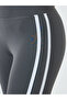 Women Charcoal Broad Waist Dual Striped Flared Pants - 3