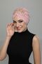 Detachable Lining Embroidered Powder Sequined Motif Ready-made Hijab Hijab Evening Dress Bonnet - 6