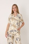 Women's 100% Cotton Buttoned Pajama Set 19101 - 5