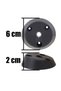 (10 Pcs) Furniture Table Center Zigon Coffee Table Leg Connection Apparatus Angled Degree Foot Base Black - 2