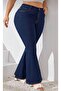 New Season Lycra High Waist Plus Size Spanish Flare Jeans - 3