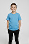 Blue Kids T-Shirt - Unisex Cotton Short Sleeve Casual Basic Kids T-Shirt - 5