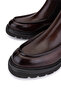 Men's Genuine Leather Brown Casual Boots - 3