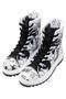Women's Vegan White Long Boots - Hero of Our Story Design - 3