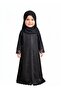 Elegant Black Abaya for Girls (5 Years) with Hijab & Belt – Ramadan & Eid Wear - 4