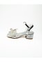 44 Silver Stone Girls' Heeled Evening Dress Shoes - 3