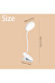 WHITE Portable LED Book Lights Eye Protection Night Light Mini 360°Clip-On Desk Reading Battery Lamp - 2