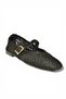 Y444540004 Black Fabric Knitted Detailed Women's Ballerinas - 2