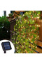 Warm White 5M(16.4Ft) 50LEDs 2M-10M Green Solar Leaf Vine Ivy String Fairy Lights Garland Outdoor Fo