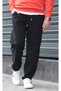 Men's Black Relaxed Cut Summer Sweatpants