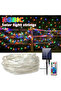 20m Solar RGBIC Lights String Outdoor Dreamcolor Fairy String Lights Solar Powered with Remote, Mult - 8