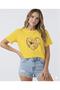 Heart and Tulips Printed Women's Crew Neck Tshirt