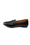 102 Black Leather Women's Ballerinas - 3