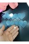 12Pcs Heart Transparent Plexiglass Keychain Tip/ DIY Make It Yourself Keychain Material 4mm