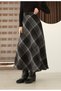 Plaid Patterned Winter Cashmere Skirt - 3