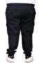 Mode XL Large Size Men's Linen Cargo Jogger Barcelona Pants 25911 Dark Blue - 5