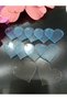 12Pcs Heart Transparent Plexiglass Keychain Tip/ DIY Make It Yourself Keychain Material 4mm - 4