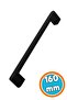 Metal Kitchen Furniture Drawer Kitchen Cabinet Cupboard Handles Cover Handle 16 cm Handle 160 mm Black