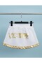 Girl Child 6-9 Years Old Victory Logo Gold Detailed Shorts Skirt 36041 - 2