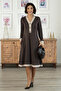 Brown Fiyona Modal Fabric Dress - 3