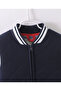 Solid Full Sleeves Sweatjacket - Blue/White - 3