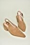 Y654300202 Mink Genuine Leather Suede Low Heeled Western Shoes - 2