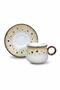 6-Person Spring Breeze Pink Polka Dot Gold Gilded Coffee Cup Set - 90 ml - 3