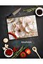 Glass Cutting Board Pink Flowers, Chopping Board, Presentation Board - 2