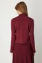 Buttoned Women's Burgundy Jacket 69506 - 4