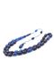 Mehmet Arıcı Signed Beyzi Cut Navy Blue Black Crimped Amber Prayer Beads - 3