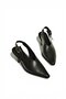 Y654300203 Black Genuine Leather Low Heel Western Shoes - 7