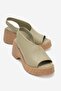 Colin Women's Genuine Leather Sandals Green
