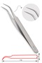 Ts-15 Silk Eyelash Tweezers – Professional Volume & Individual Eyelash Application Tweezers - 2