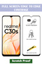 واقي شاشة زجاجي ممتاز لهاتف Realme C30s - 3
