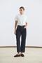 High Waist Straight Leg Jeans Dark Blue - 3