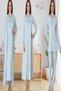 Effortt Women's Maternity Nightgown, Dressing Gown and Pajama Set 4086