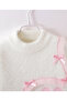Pullover with Heart Design - Cream - 3