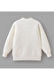 Pullover with Heart Design - Cream - 2
