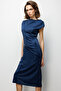 Beli Metallic Dress with Metal Accessories 6072 - 4